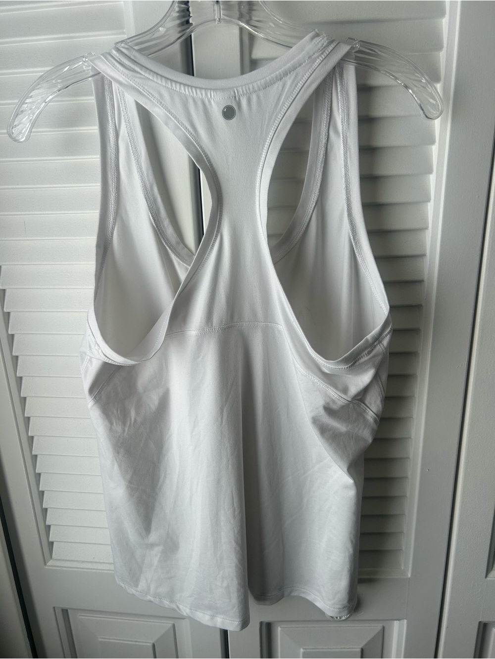 Yogalicious White Racerback Performance Tank - Picture 3 of 3